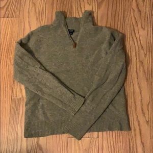 J Crew wool quarter zip
